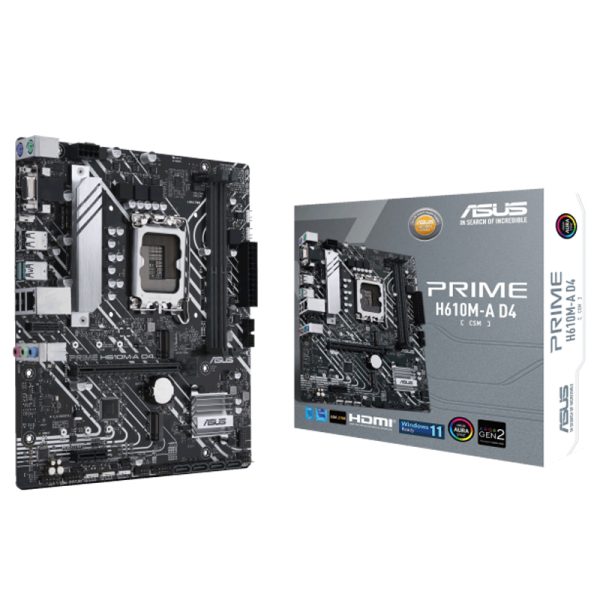  ASUS H610M-A DDR4 CSM (H610M-A-D4-CSM)مذربورد بي سي قيمنق 